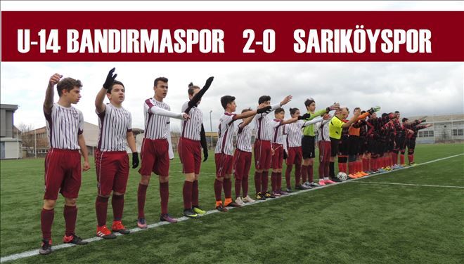 U-14 lig de Bandırma, Sarıköy´ü 2-0 ile geçti