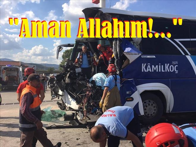 Bandırma-İzmir Otobüsü kaza yaptı