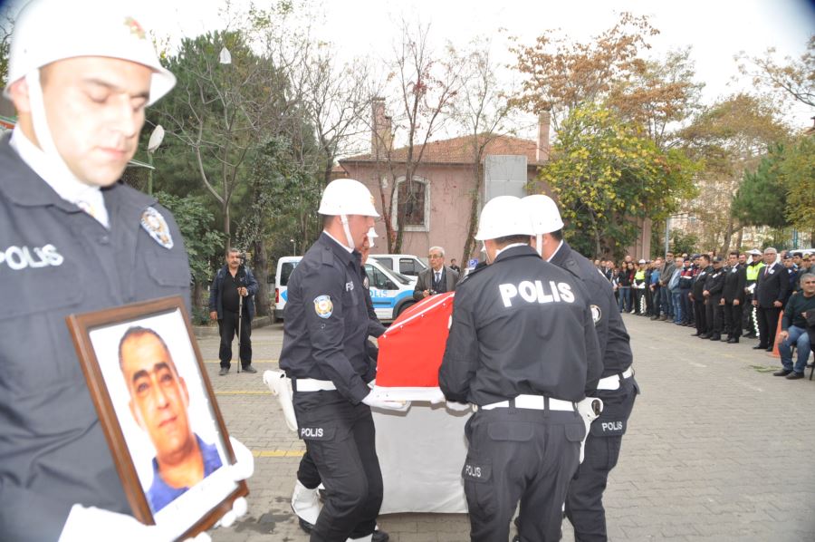 Vefat eden Polis memuruna tören yapıldı