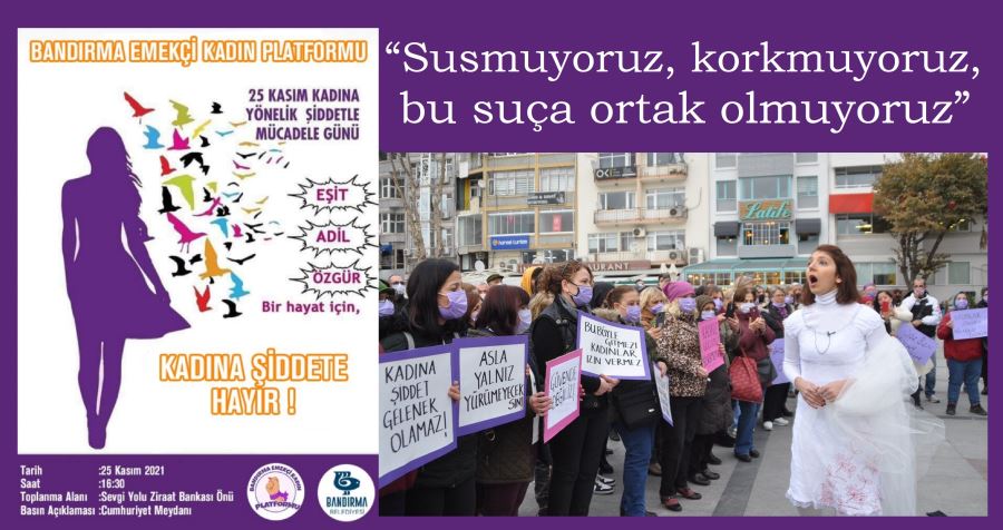 Emek Platformu Sözcüsü Akbaba: “Kadına şiddet politiktir”