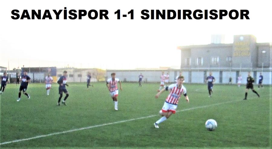 Sanayispor, Sındırgıspor ile berabere kaldı 1-1