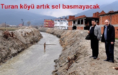 Turan köyü vadisi ıslah edildi.