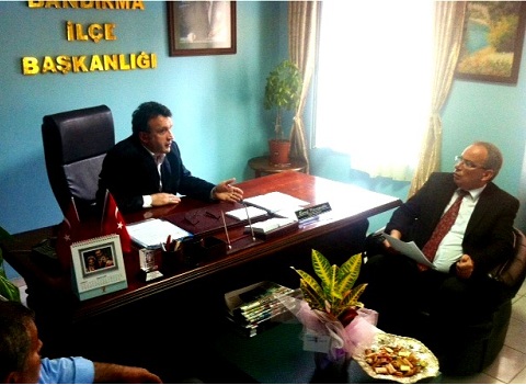 Genel İş Şube başkanı Kum`dan AKP ziyareti