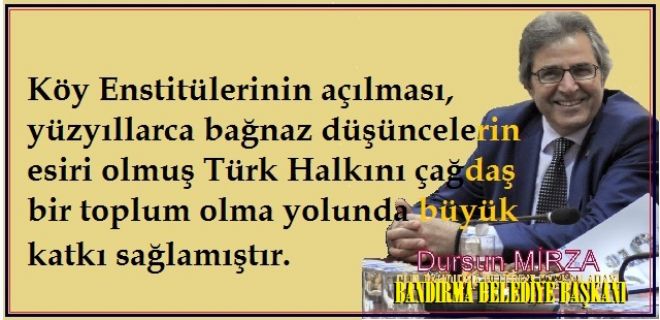Türk`` Halkının uygarlık yolunda ilerlemesi engellenmiştir.`` 