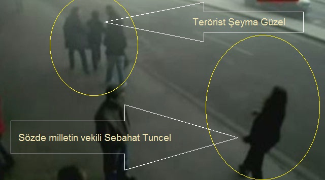 PKK lı Şeyma Güzel`i BDP`li Sebahat Tuncel makam arabası ile havaalanına getirdiği ortaya çıktı.

