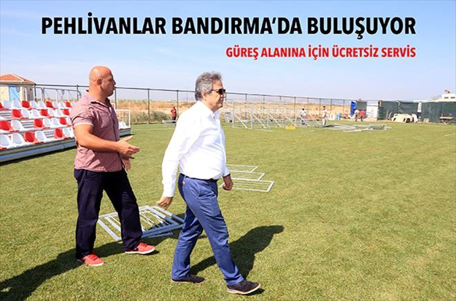 Güreş hazırlıkları başladı.