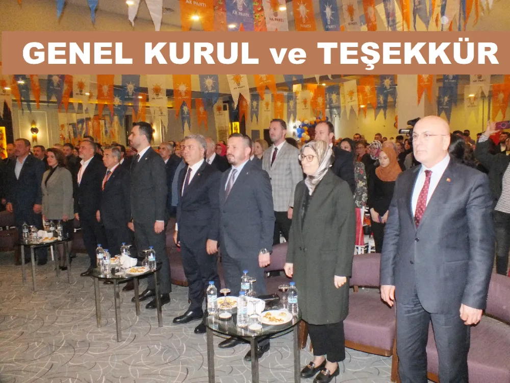 GENEL KURUL ve TEŞEKKÜR