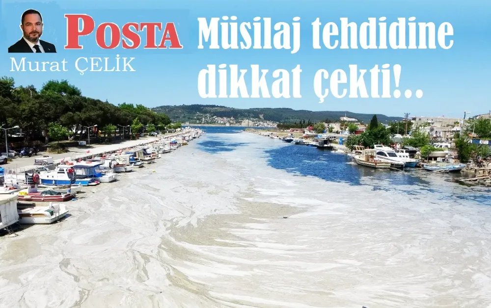 Posta yazarı Murat Çelik, müsilaja dikkat çekti