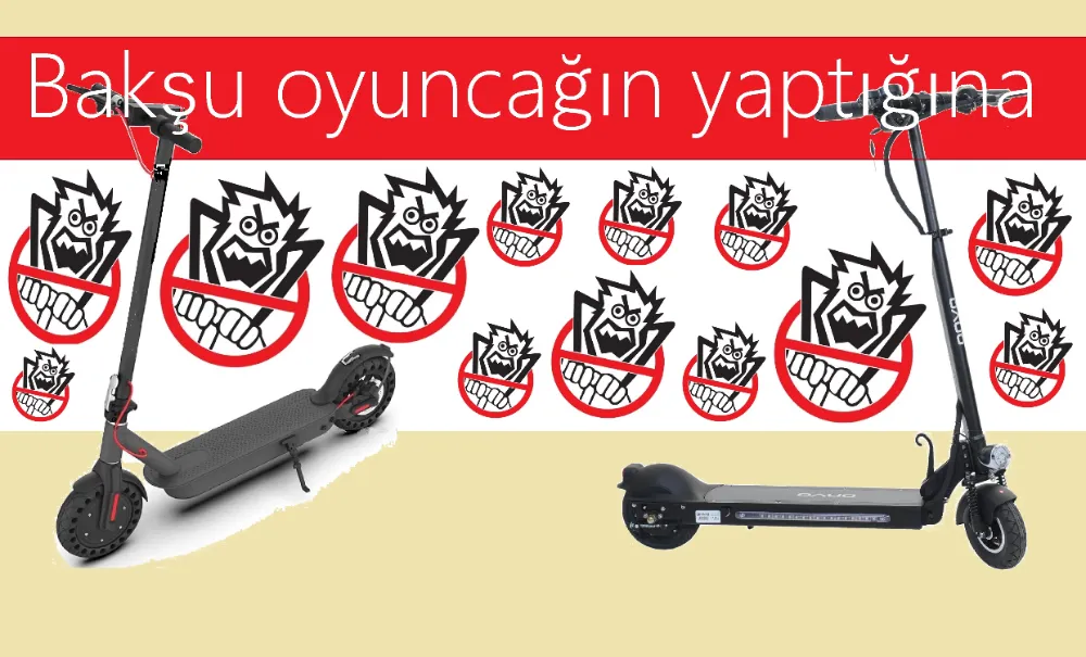 Scooter adam yaraladı