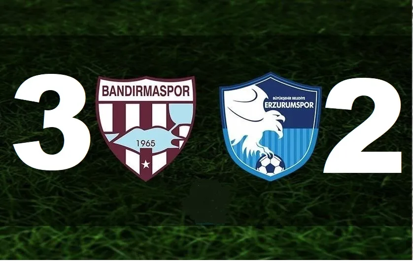 Gol düellosu Bandırmaspor’un: 3-2