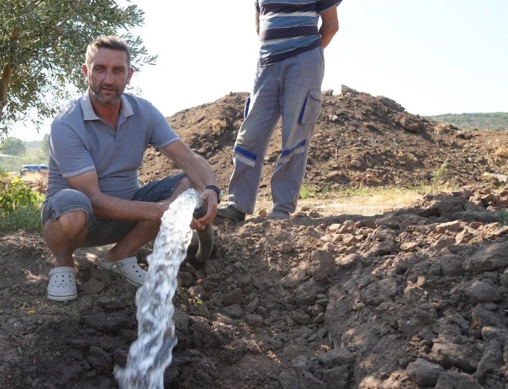 80 bin zeytin ağacı suyla buluştu