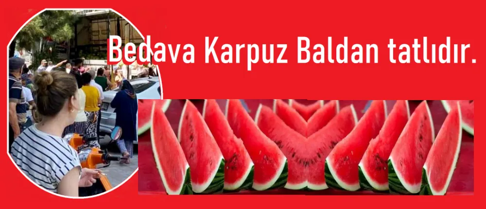 Mutlular, 300 ton karpuzu hayrına dağıttı