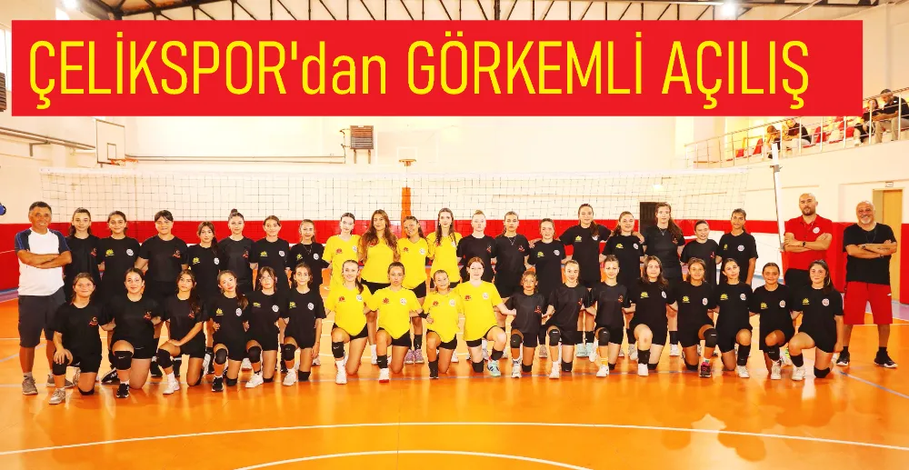 Çelikspor kızlar voleybol takımı 2024-2025 Sezonunu açtı