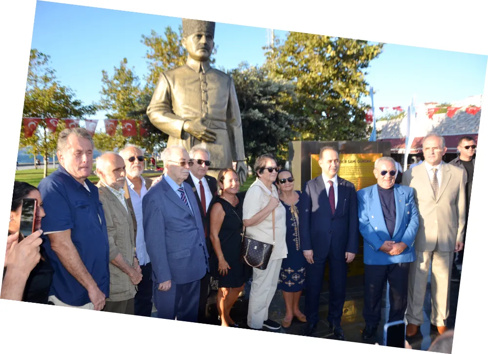 Bandırma’ya Bekir Sami Günsav anıtı yakıştı