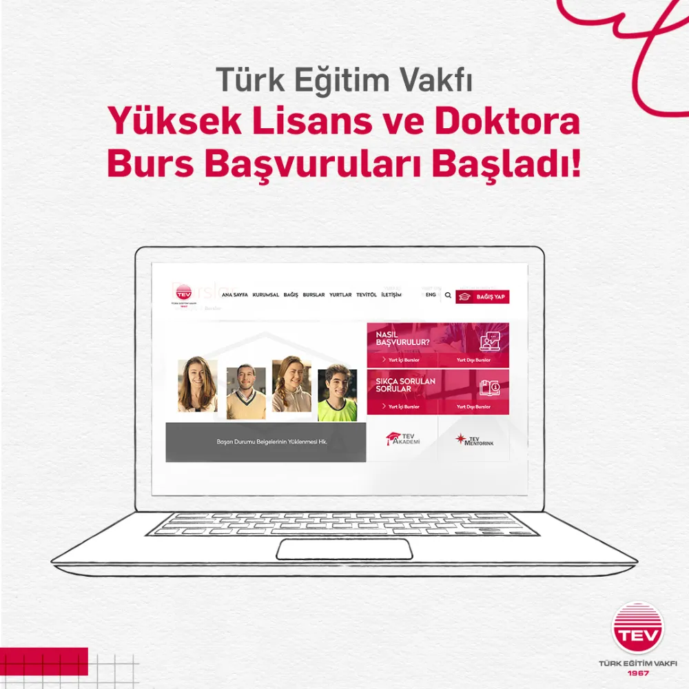 YÜKSEK LİSANS VE DOKTORA BURS BAŞVURULARI BAŞLADI