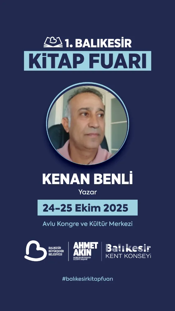 Yazar Benli, Kitap fuarında 
