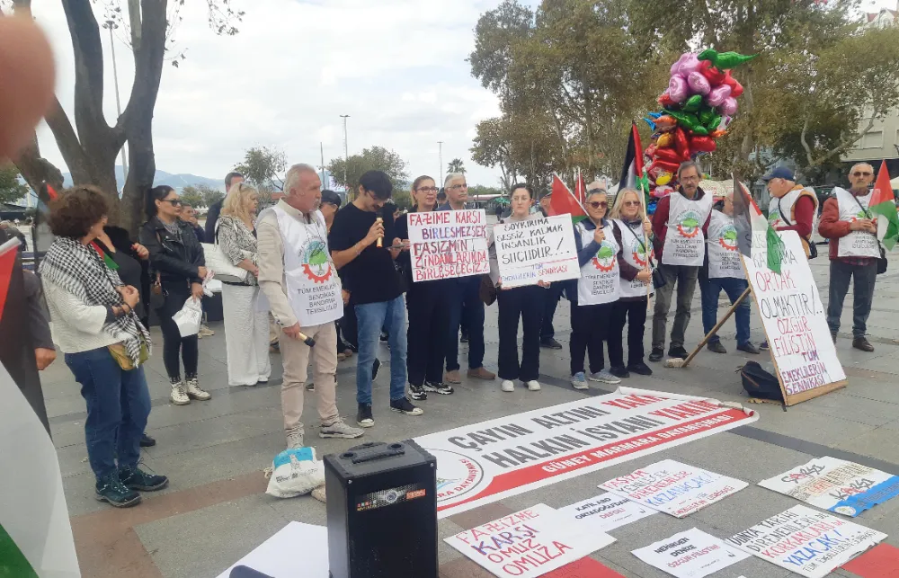 Bandırma’da Filistin açıklaması