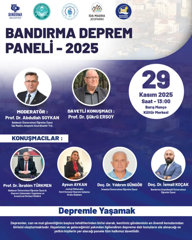 5 konuşmacıyla deprem paneli!