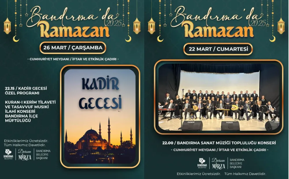 RAMAZAN AYI ETKİNLİK PROGRAMI AÇIKLANDI