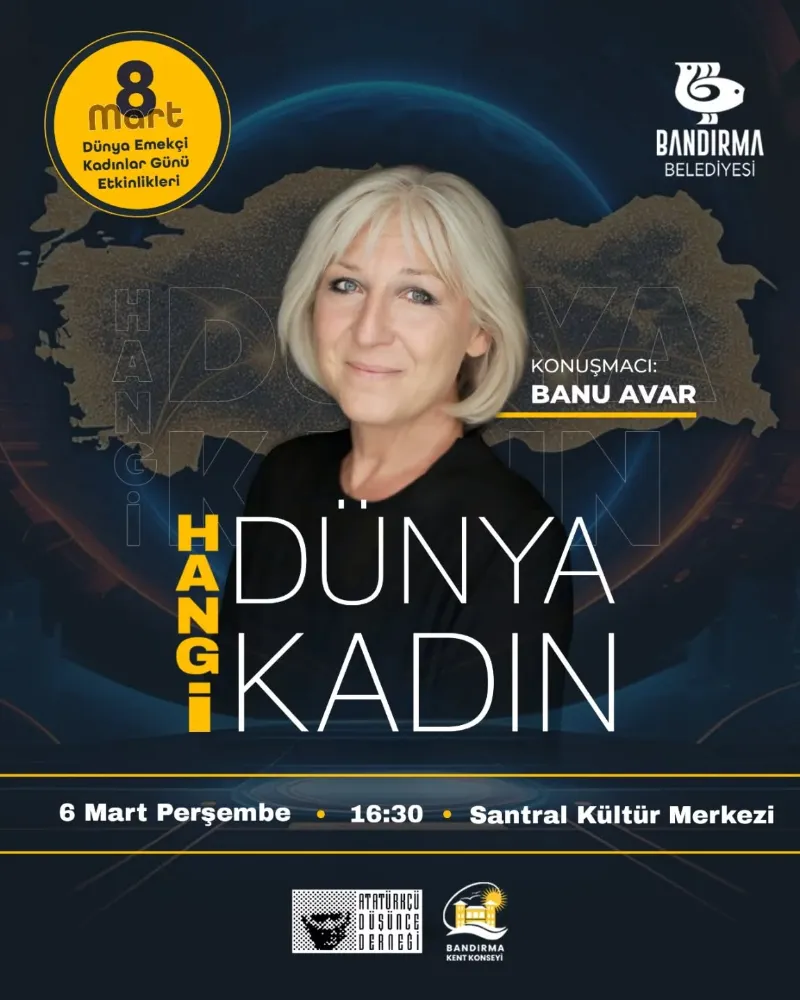 Banu Avar Bandırma’ya gelecek