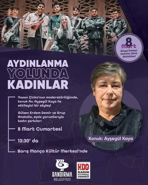 Kadın Dayanışması Av. Ayşegül Kaya’ı konuk ediyor.