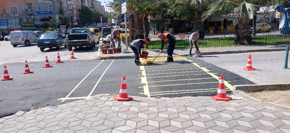 YAYA GEÇİDİ ÇİZGİLERİ TAMALANDI