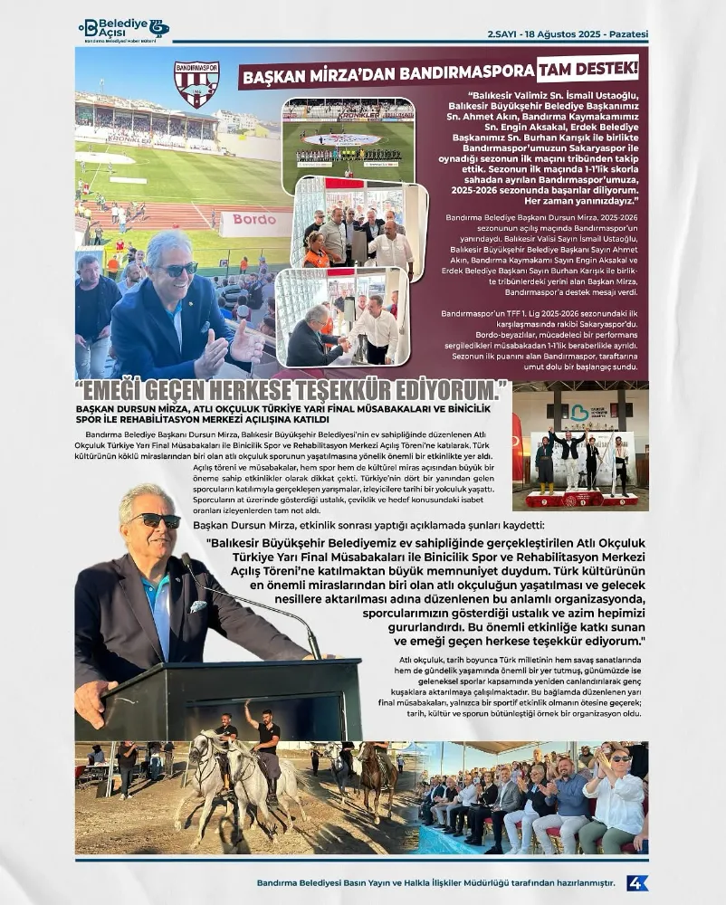 “Belediye Açısı” 2. sayısı yayında!