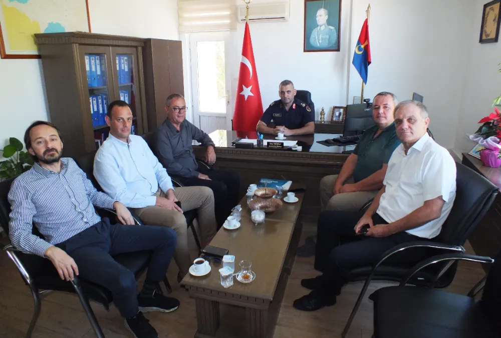 Borsadan Başsavcı ve jandarma komutanı ziyaretleri