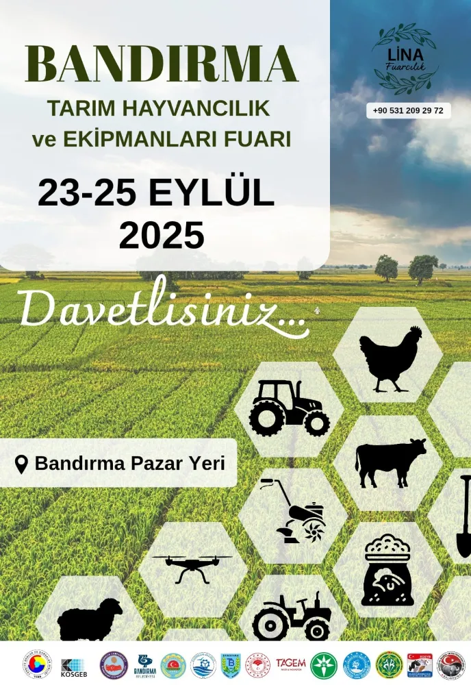 Bandırma’ya ilk tarım ve hayvancılık fuarı geliyor.