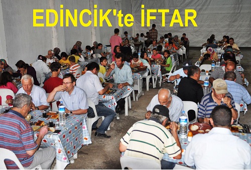 Edincik`te iftar sofrası