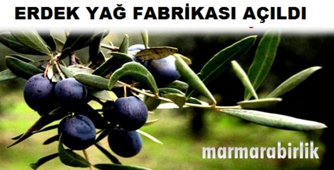 Yağ fabrikası açıldı.